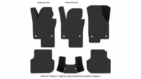 Interior mats for the Volkswagen Jetta (VI) 2010-2018 VI generation EU Sedan - Фото 5