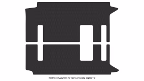 Interior mats for the Volkswagen T5 Transporter 2003-2015 V generation EU VAN 4-door 8/9-seater - Фото 5
