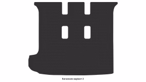 Interior mats for the Volkswagen T5 Transporter 2003-2015 V generation EU VAN 4-door 8/9-seater - Фото 7
