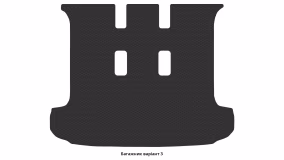 Interior mats for the Volkswagen T5 Transporter 2003-2015 V generation EU VAN 4-door 8/9-seater - Фото 8