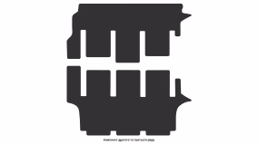 Interior mats for the Volkswagen T5 Multivan 2003-2015 V generation EU VAN - Фото 3