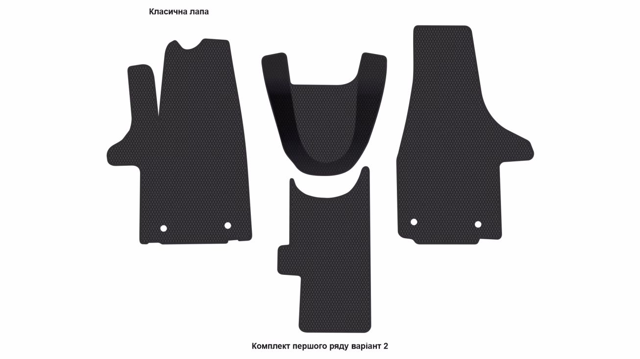 Interior mats for the Volkswagen T5 Caravelle 2003-2015 V generation EU VAN - Фото 4