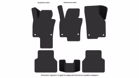 Interior mats for the Volkswagen Tiguan NF 2007-2018 I generation EU Crossover - Фото 5