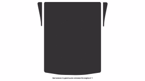 Interior mats for the Volkswagen Caddy (2K) MAXI 2004-2015 III generation EU Minivan pre-restyling 4-door - Фото 3