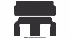 Interior mats for the Volkswagen Routan 2009-2014 I generation EU Minivan 7-seater - Фото 3