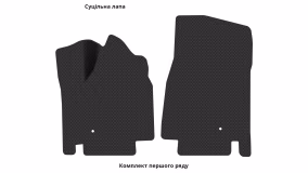 Interior mats for the Volkswagen Routan 2009-2014 I generation EU Minivan 7-seater - Фото 5