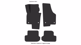 Interior mats for the Volkswagen Beetle 2011-2019 II generation Cabriolet - Фото 3