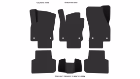 Interior mats for the Volkswagen Tiguan Mk2 2020-2024 II generation EU Crossover restyling 5-seater - Фото 3
