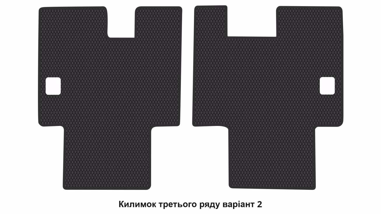 Interior mats for the Volkswagen Caddy (SB) 2020-… IV generation EU Minivan 4-door 7-seater - Фото 4