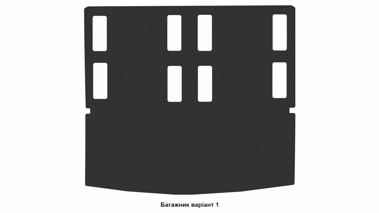 Interior mats for the Volkswagen Caddy (SB) 2020-… IV generation EU Minivan 4-door 7-seater - Фото 6