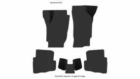 Interior mats for the Volkswagen Fox 2005-2011 I generation EU Hatchback 5-door - Фото 2