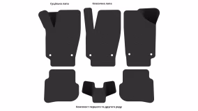 Interior mats for the Volkswagen Polo (V) 2009-2017 V generation EU Sedan - Фото 3