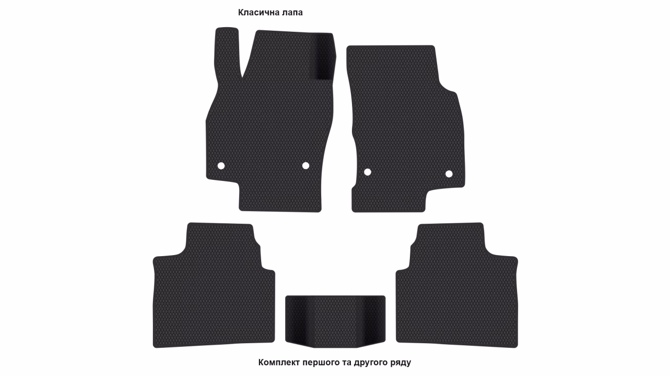 Interior mats for the Volkswagen Lavida 2018-2025 III generation CN Sedan - Фото 2
