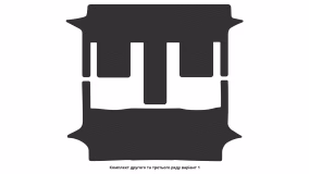 Interior mats for the Volkswagen T6 Multivan 2015-… VI generation EU VAN - Фото 7