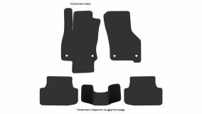 Interior mats for the Volkswagen Golf Mk8 2019-… VIII generation EU Sedan - Фото 3