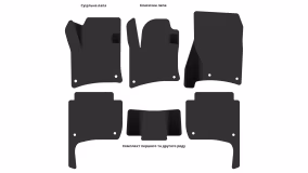 Interior mats for the Volkswagen Touareg (7P) 2010-2014 II generation EU Crossover pre-restyling - Фото 3