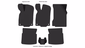 Interior mats for the Volkswagen Polo (III) 1994-2001 III generation EU Hatchback 3-door - Фото 2