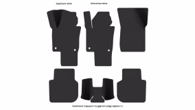 Interior mats for the Volkswagen Passat NMS 2019-… II generation US Sedan - Фото 4