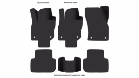 Interior mats for the Volkswagen Tiguan 2024-… III generation EU Crossover 5-seater - Фото 3