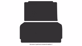 Interior mats for the Volkswagen Amarok 2010-2020 I generation EU Pickup 4-door right-hand - Фото 2