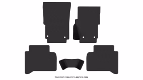 Interior mats for the Volkswagen Amarok 2010-2020 I generation EU Pickup 4-door right-hand - Фото 3