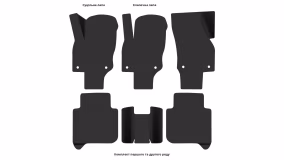 Interior mats for the Volkswagen Tayron 2024-… II generation EU Crossover 7-seater - Фото 2