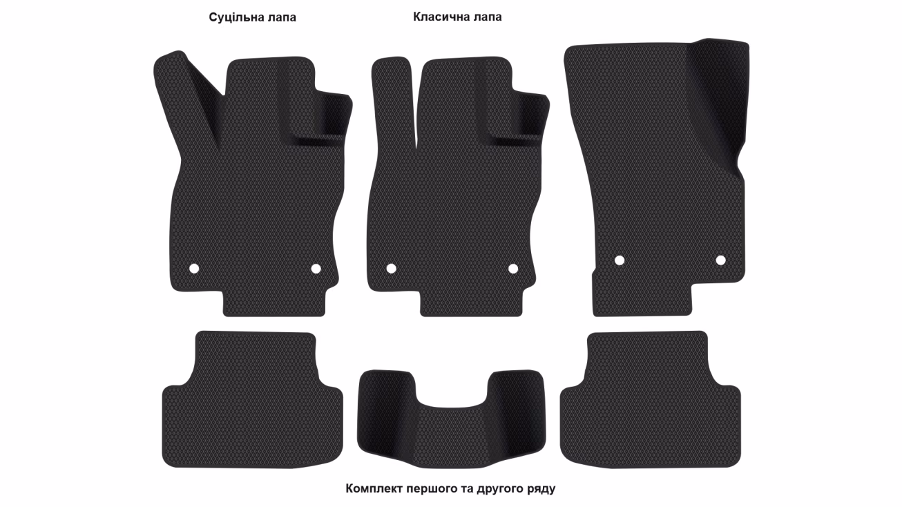 Interior mats for the Volkswagen Golf Mk8 2019-… VIII generation EU Hatchback - Фото 2