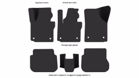 Interior mats for the Volkswagen Caddy (2K) 2004-2015 III generation EU Minivan pre-restyling 5-seater - Фото 6