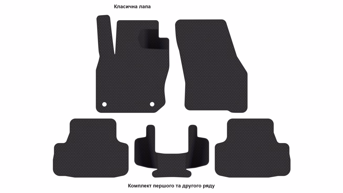 Interior mats for the Volkswagen T-Roc 2025-… II generation EU Crossover - Фото 2