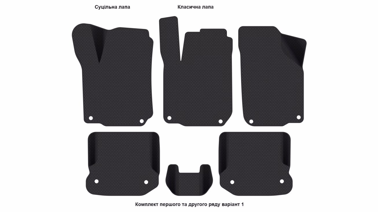 Interior mats for the Volkswagen Golf (IV) 1997-2006 IV generation EU Hatchback 3-door - Фото 2