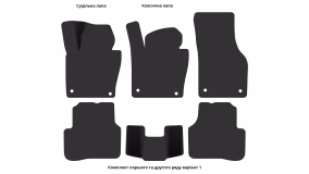 Interior mats for the Volkswagen Passat B7 2010-2015 VII generation EU Sedan - Фото 7