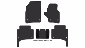 Interior mats for the Volkswagen Touareg (7L) 2006-2010 I generation EU Crossover pre-restyling right-hand - Фото 4