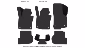 Interior mats for the Volkswagen Golf (VI) 2008-2012 VI generation EU Universal - Фото 5