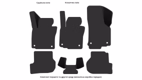 Interior mats for the Volkswagen Golf (VI) 2008-2012 VI generation EU Universal - Фото 6