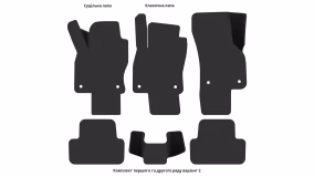 Interior mats for the Volkswagen Golf (VII) 2012-2020 VII generation EU Hatchback 5-door - Фото 3
