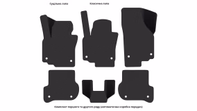 Interior mats for the Volkswagen Golf Plus 2005-2014 I generation EU Minivan - Фото 4