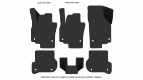 Interior mats for the Volkswagen Golf Plus 2005-2014 I generation EU Minivan - Фото 5