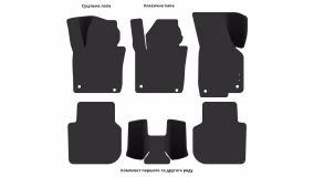 Interior mats for the Volkswagen Passat NMS 2015-2019 I generation US Sedan restyling - Фото 4
