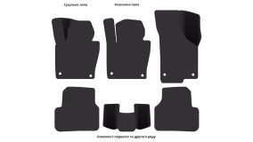 Interior mats for the Volkswagen Passat B7 2010-2015 VII generation EU Universal - Фото 5