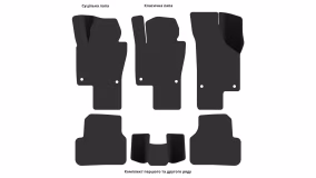 Interior mats for the Volkswagen Passat B7 2010-2015 VII generation EU Universal - Фото 6