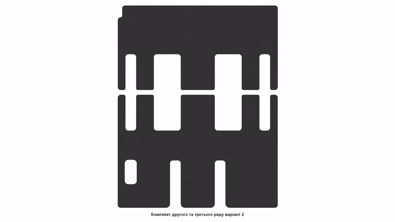 Interior mats for the Volkswagen T6 Caravelle 2015-2022 VI generation EU VAN 5-door - Фото 5