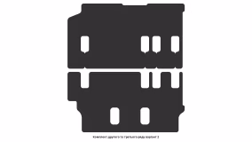 Interior mats for the Volkswagen T6 Caravelle 2015-… VI generation EU VAN 4-door - Фото 3