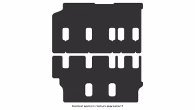 Interior mats for the Volkswagen T6 Caravelle 2015-… VI generation EU VAN 4-door - Фото 4