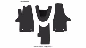 Interior mats for the Volkswagen T6 Caravelle 2015-… VI generation EU VAN 4-door - Фото 6