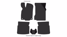 Interior mats for the Volkswagen Polo (III) 1994-2001 III generation EU Hatchback 5-door - Фото 2
