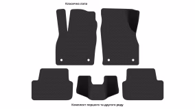 Interior mats for the Volkswagen Polo (VI) 2017-… VI generation EU Hatchback - Фото 4