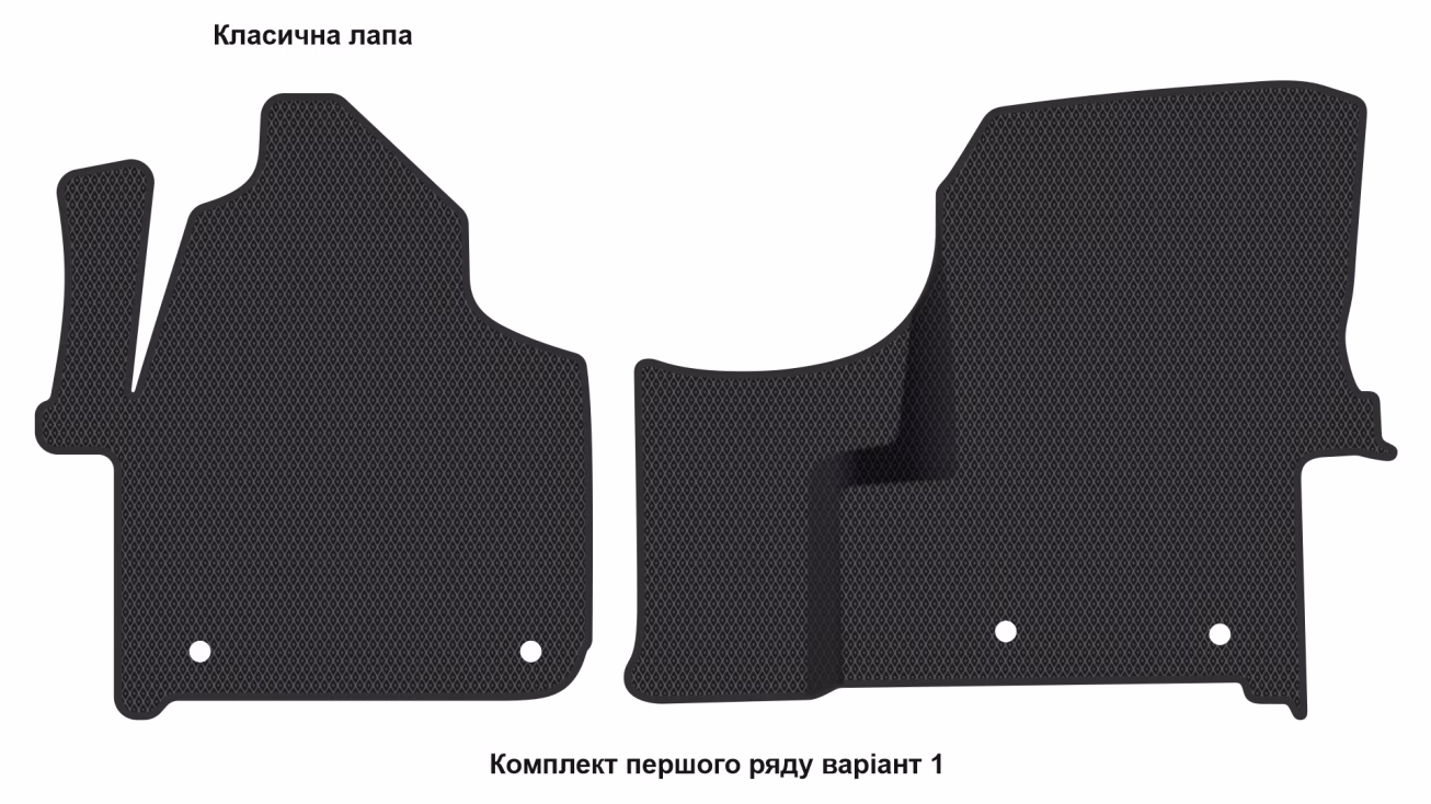Interior mats for the Volkswagen Crafter 2006-2016 I generation EU VAN - Фото 2
