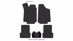 Interior mats for the Volkswagen Pointer/Gol 1999-2005 III generation EU Hatchback - Фото 4