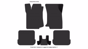 Interior mats for the Volkswagen Vento 1992-1998 I generation EU Sedan - Фото 4