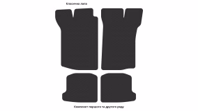 Interior mats for the Volkswagen Scirocco Mk3 1981-1992 II generation EU Hatchback 3-door - Фото 2